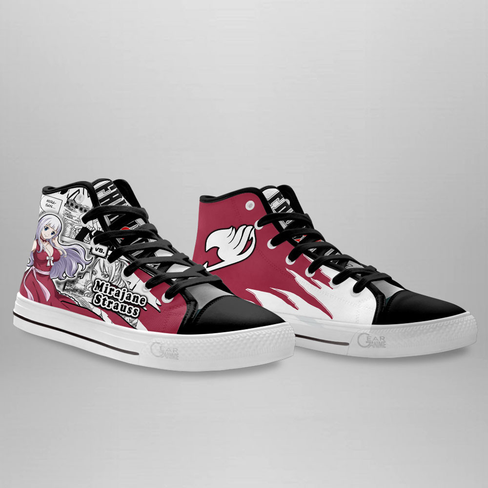 Mirajane Strauss High Top Shoes Custom Fairy Tail Anime Sneakers Mix Manga