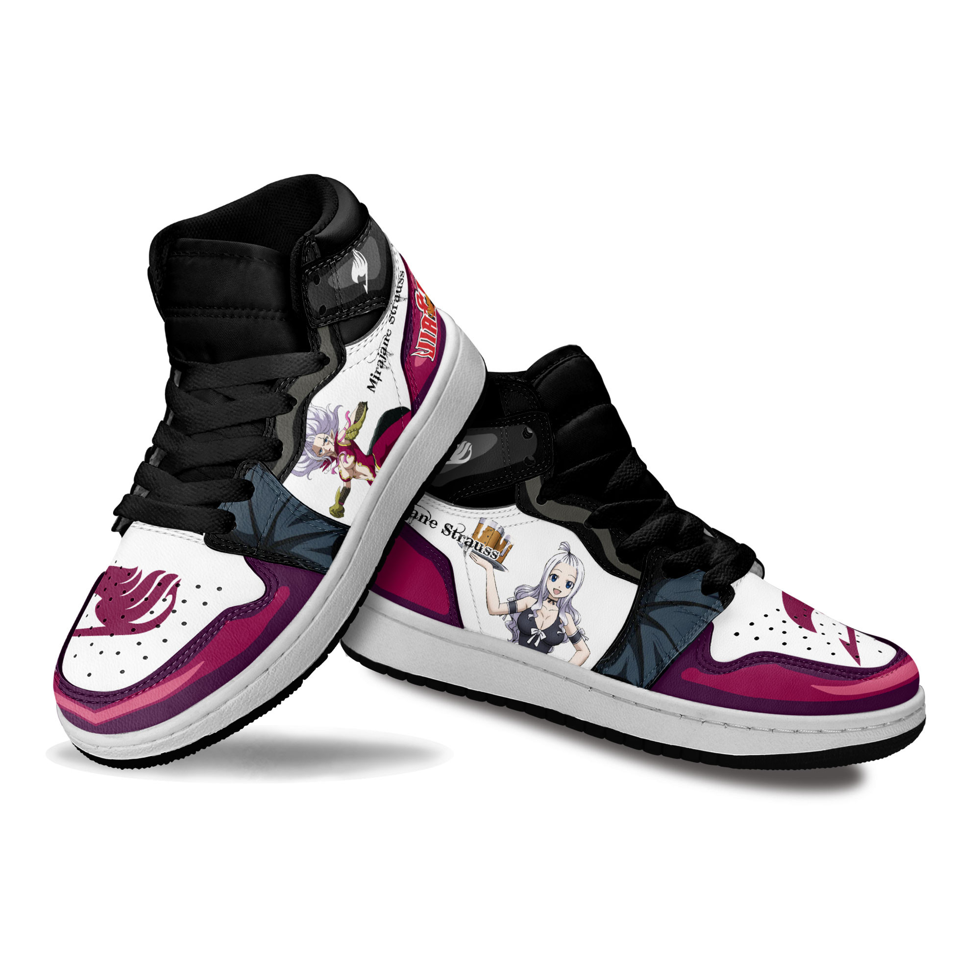 Mirajane Strauss Kids Sneakers Custom Fairy Tail Anime Shoes For Kids
