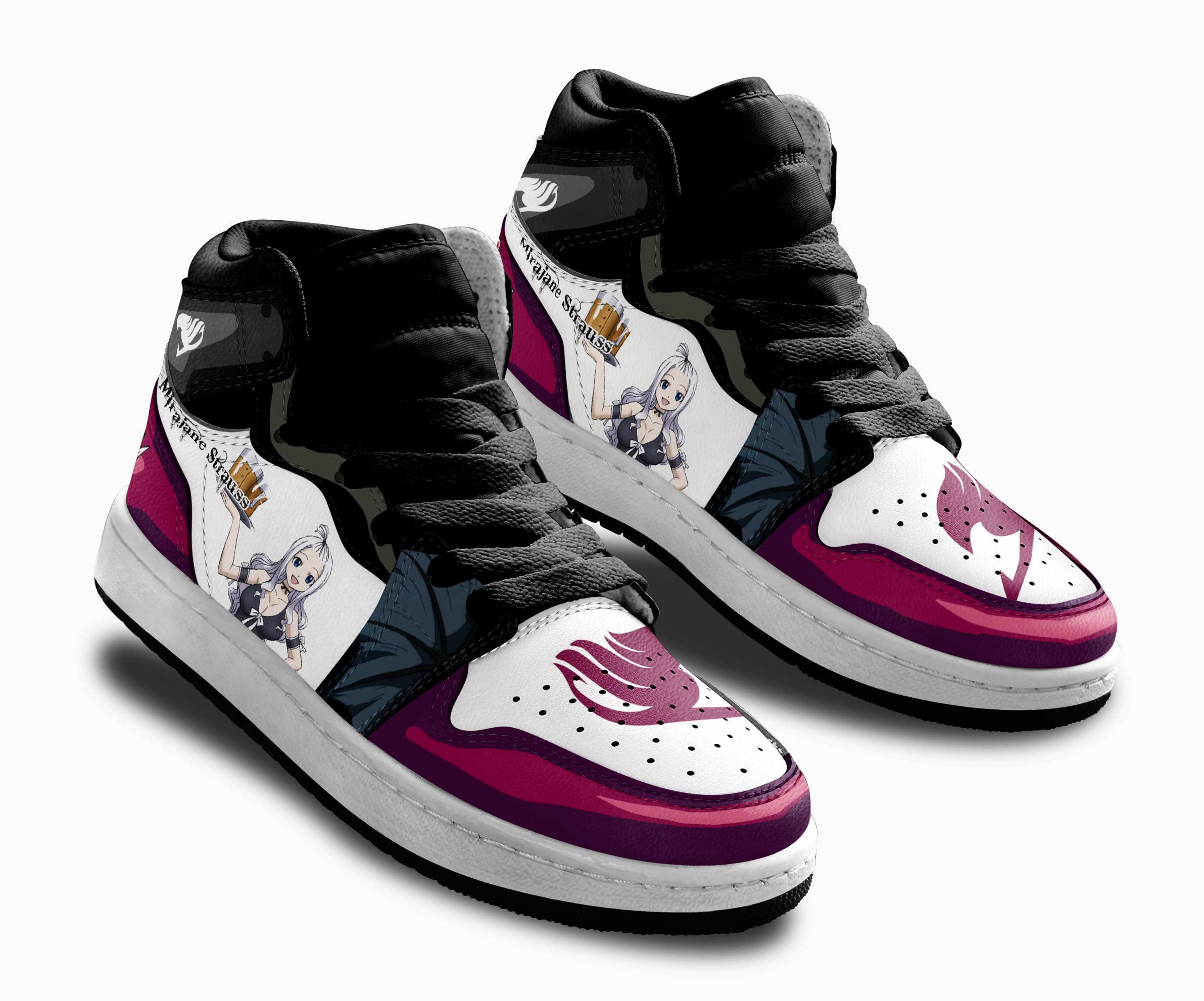 Mirajane Strauss Kids Sneakers Custom Fairy Tail Anime Shoes For Kids