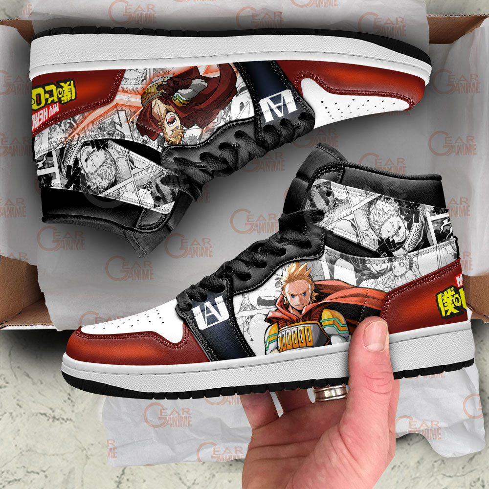 Mirio Togata Lemillion JD1s Sneakers BNHA Manga Mixed Anime, Air Jordan Hightop