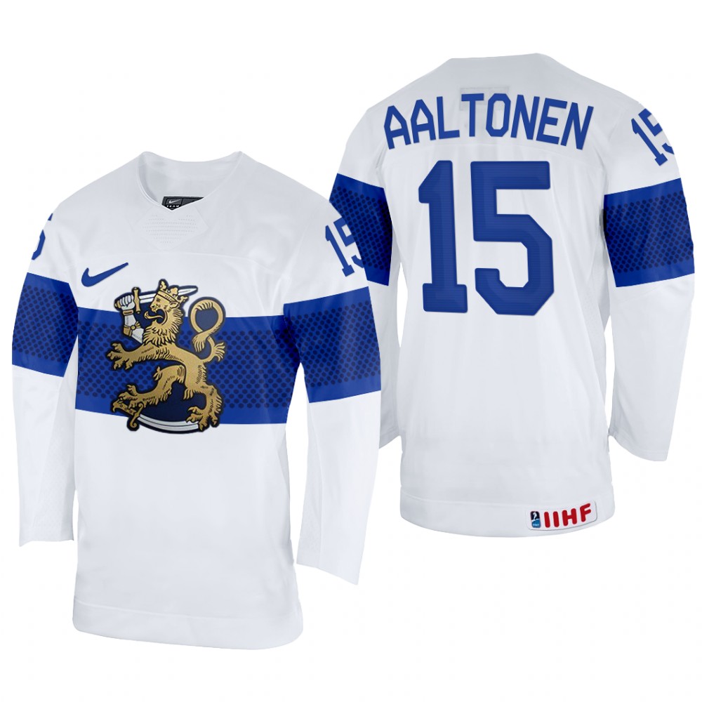 Miro Aaltonen Finland White Home Jersey 2022 IIHF World Championship