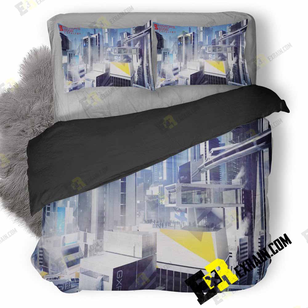 Mirrors Edge Catalyst Buildings 3D Customized Duvet Cover Bedding Set