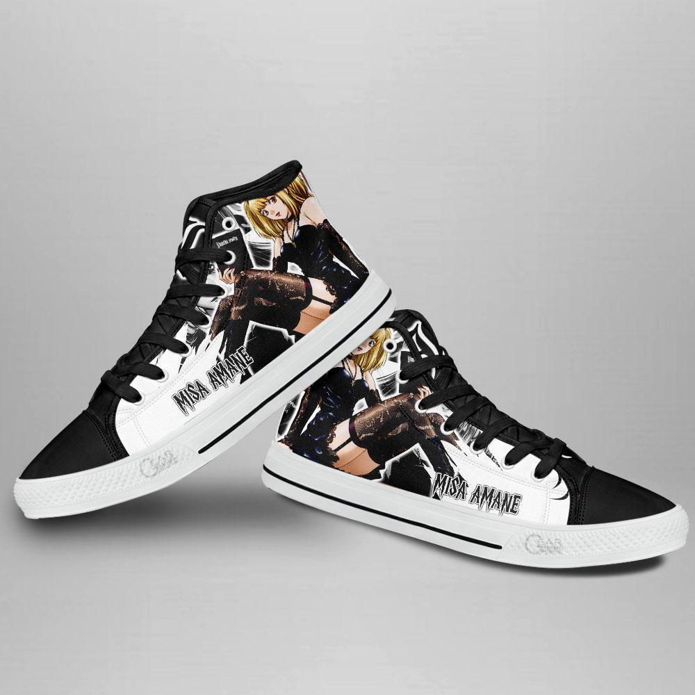 Misa Amane High Top Shoes Custom Death Note Anime Sneakers