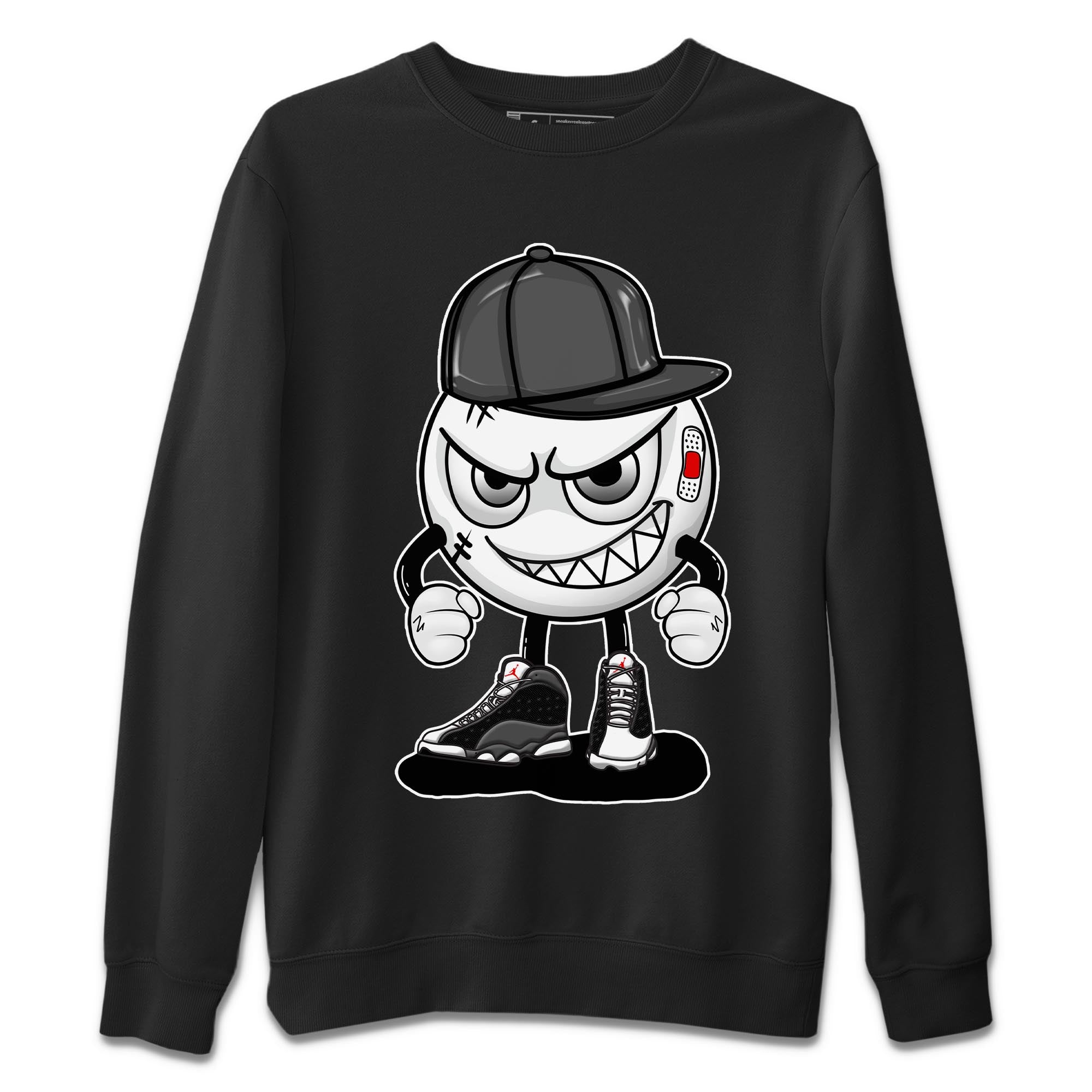 Mischief Emoji Unisex Sweater – Air Jordan 13 Black Flint, Sneakers Matching Sweater