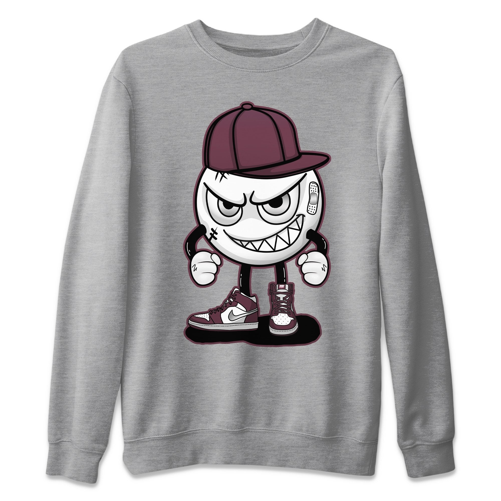 Mischief Emoji Unisex Sweater – Air Jordan 1 Bordeaux, Sneakers Matching Sweater