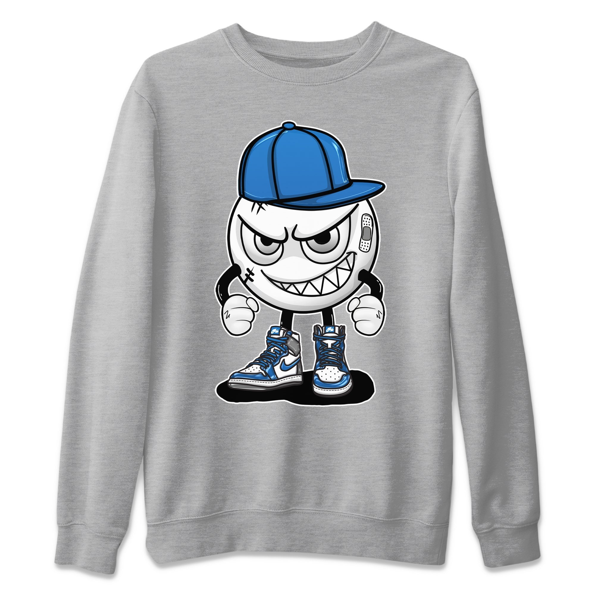 Mischief Emoji Unisex Sweater – Air Jordan 1 True Blue, Sneakers Matching Sweater