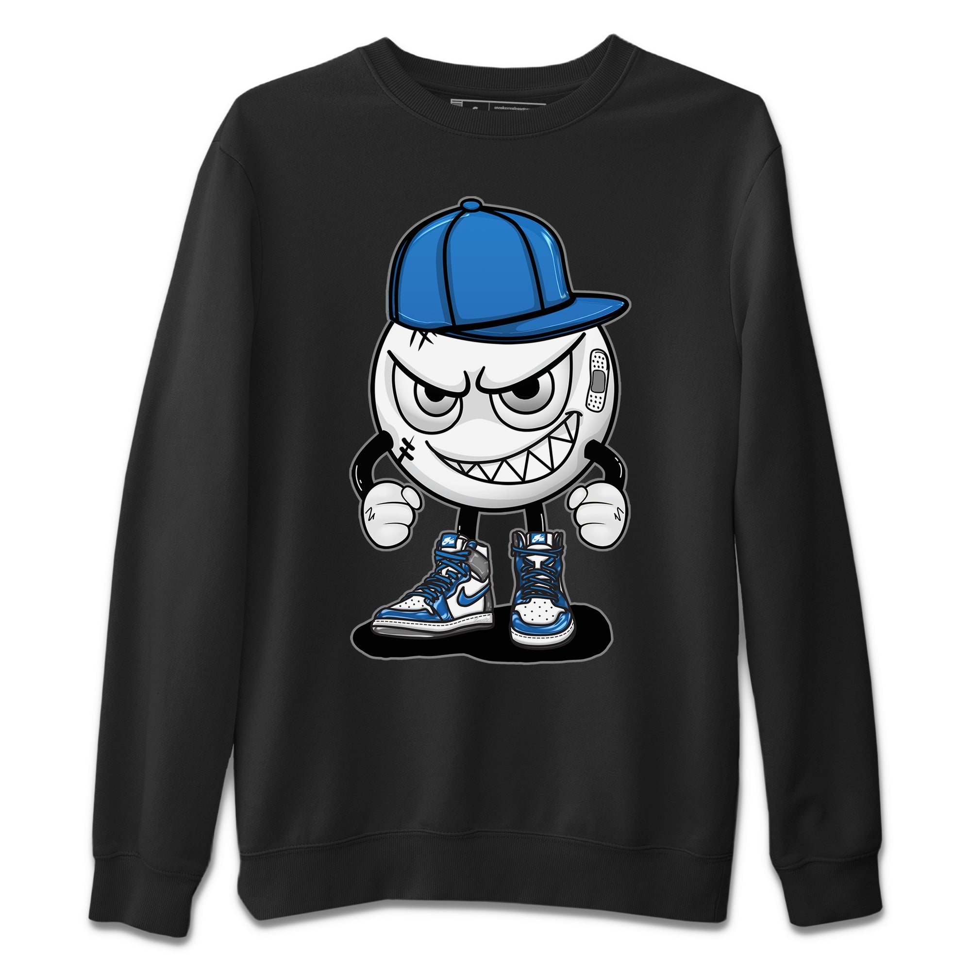 Mischief Emoji Unisex Sweater – Air Jordan 1 True Blue, Sneakers Matching Sweater