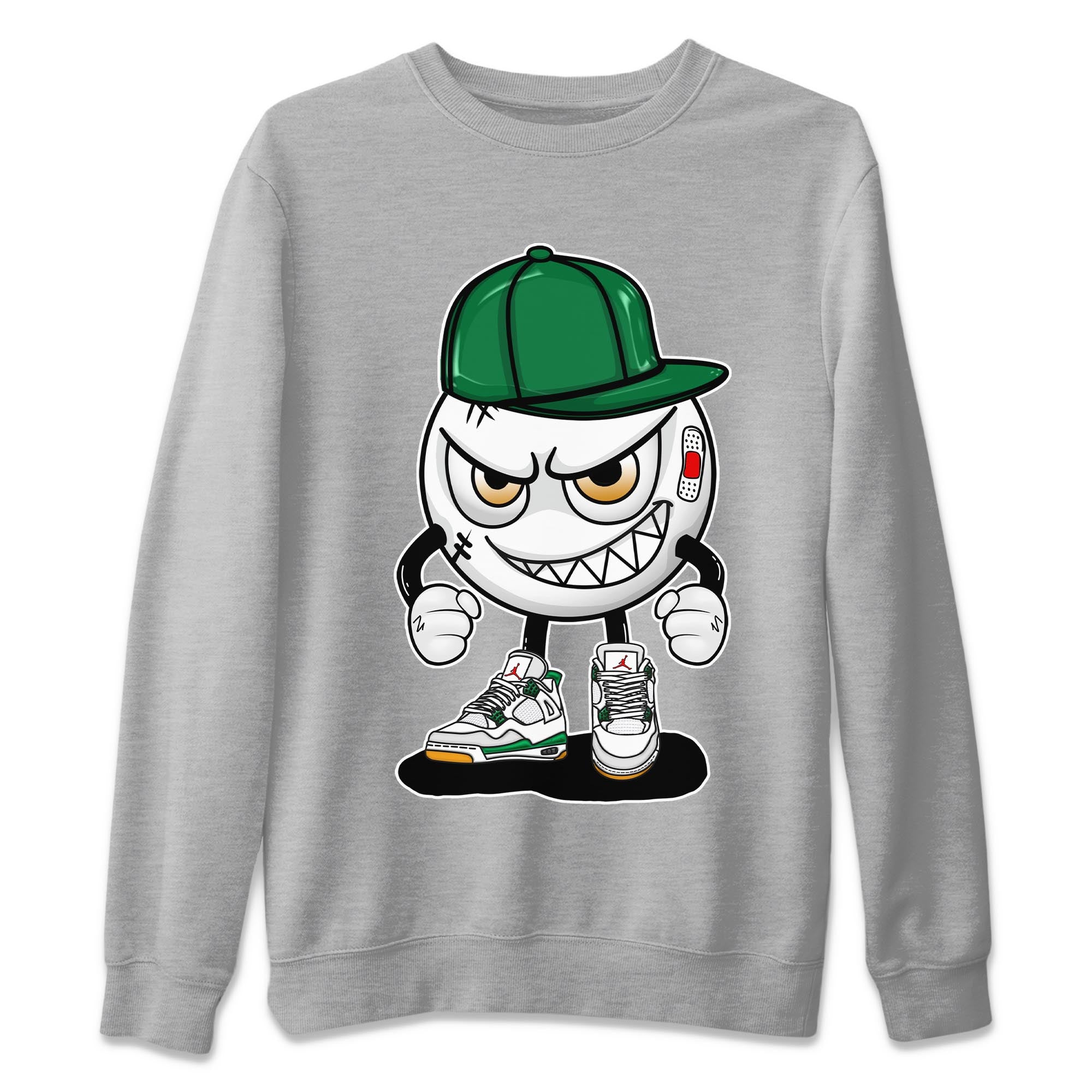 Mischief Emoji Unisex Sweater – Air Jordan 4 Pine Green, Sneakers Matching Sweater