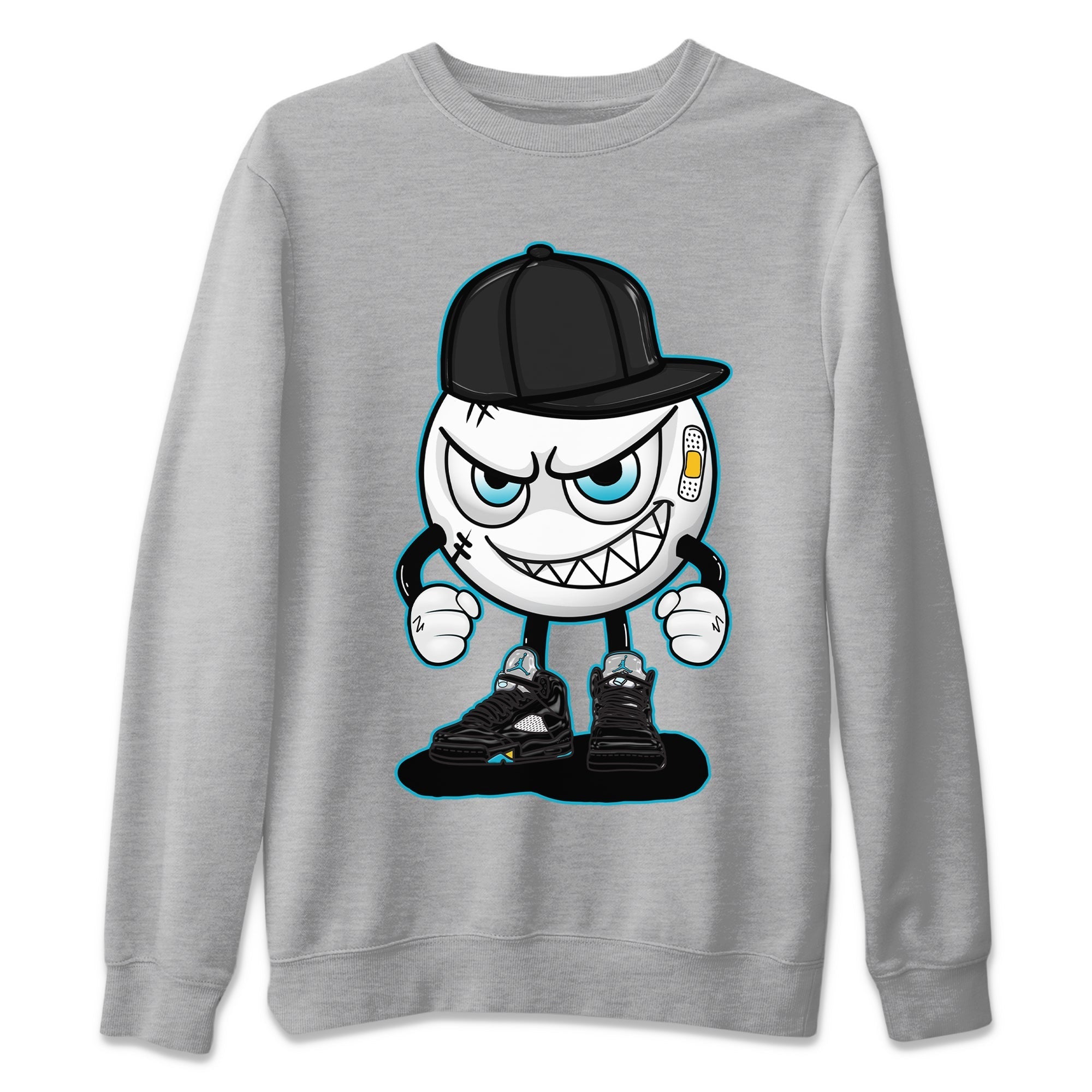 Mischief Emoji Unisex Sweater – Air Jordan 5 Aqua, Sneakers Matching Sweater
