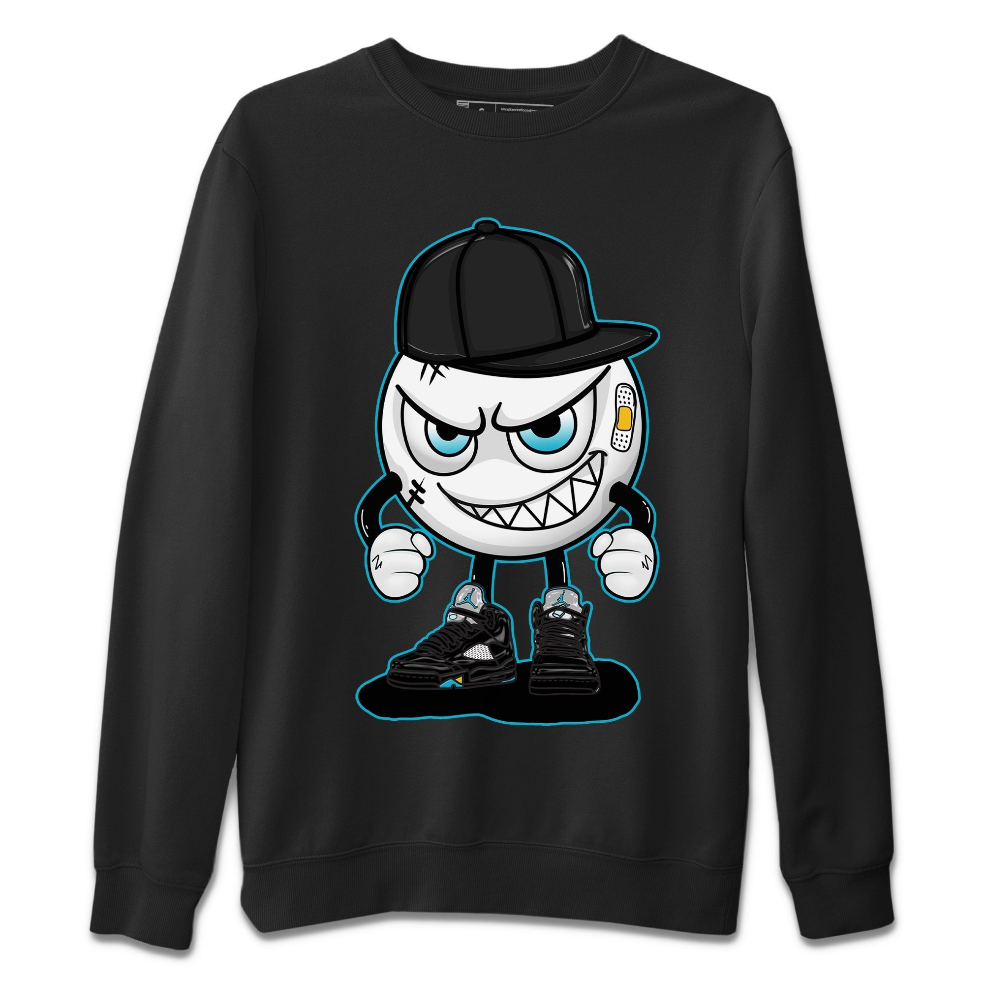 Mischief Emoji Unisex Sweater – Air Jordan 5 Aqua, Sneakers Matching Sweater