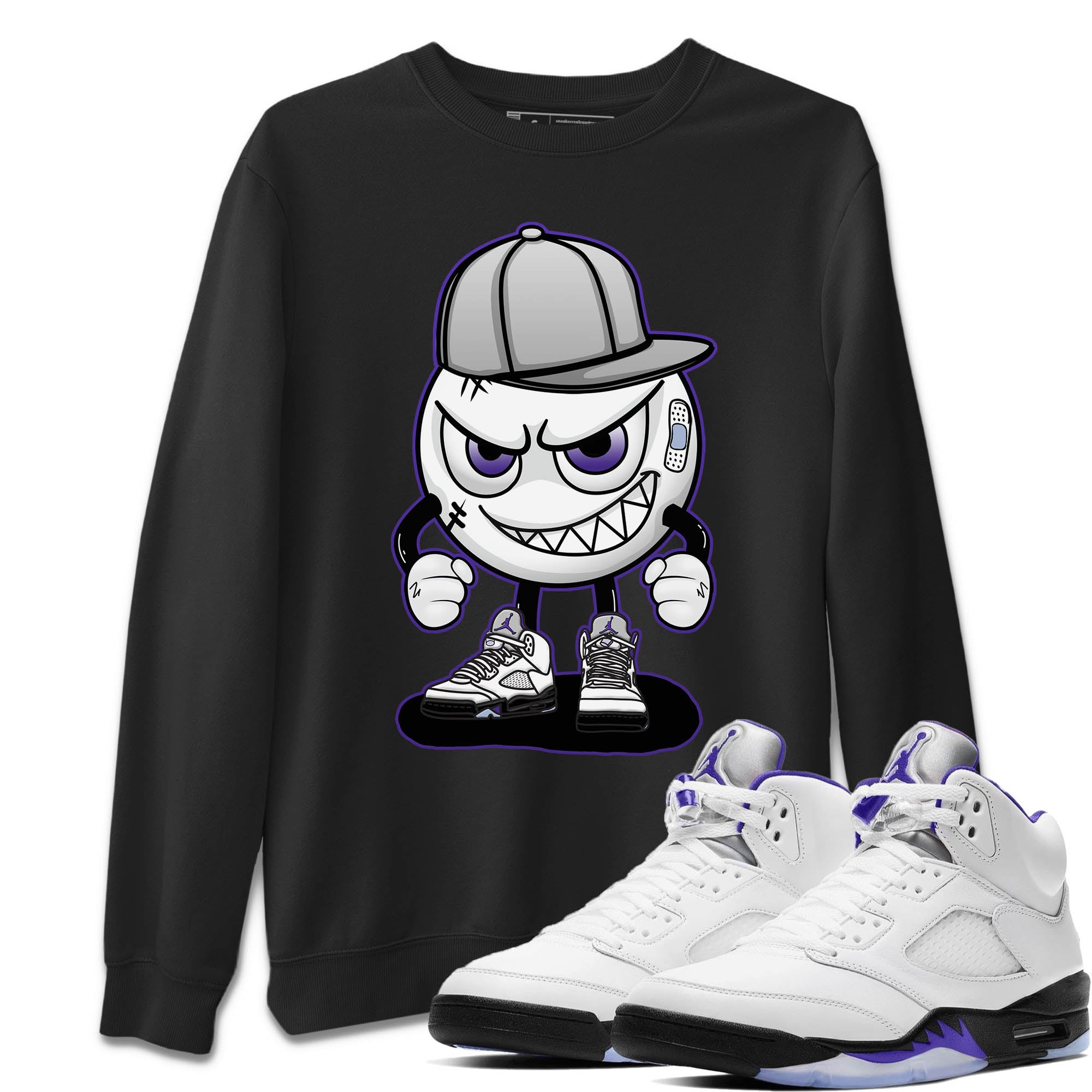 Mischief Emoji Unisex Sweater – Air Jordan 5 Concord, Sneakers Matching Sweater