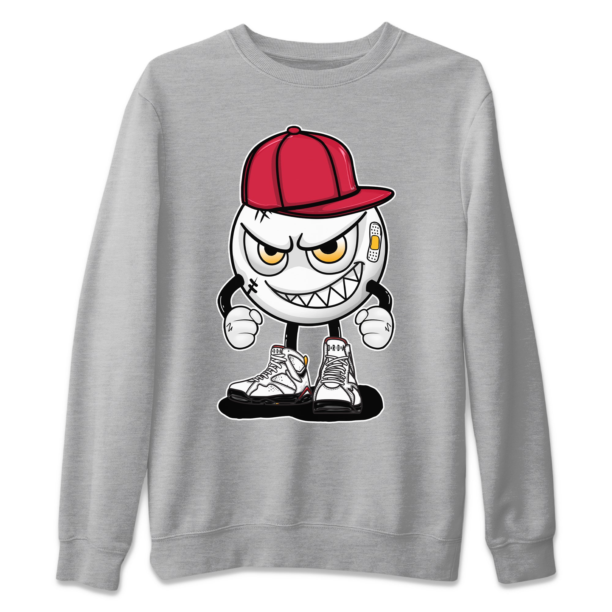 Mischief Emoji Unisex Sweater – Air Jordan 7 Cardinal, Sneakers Matching Sweater