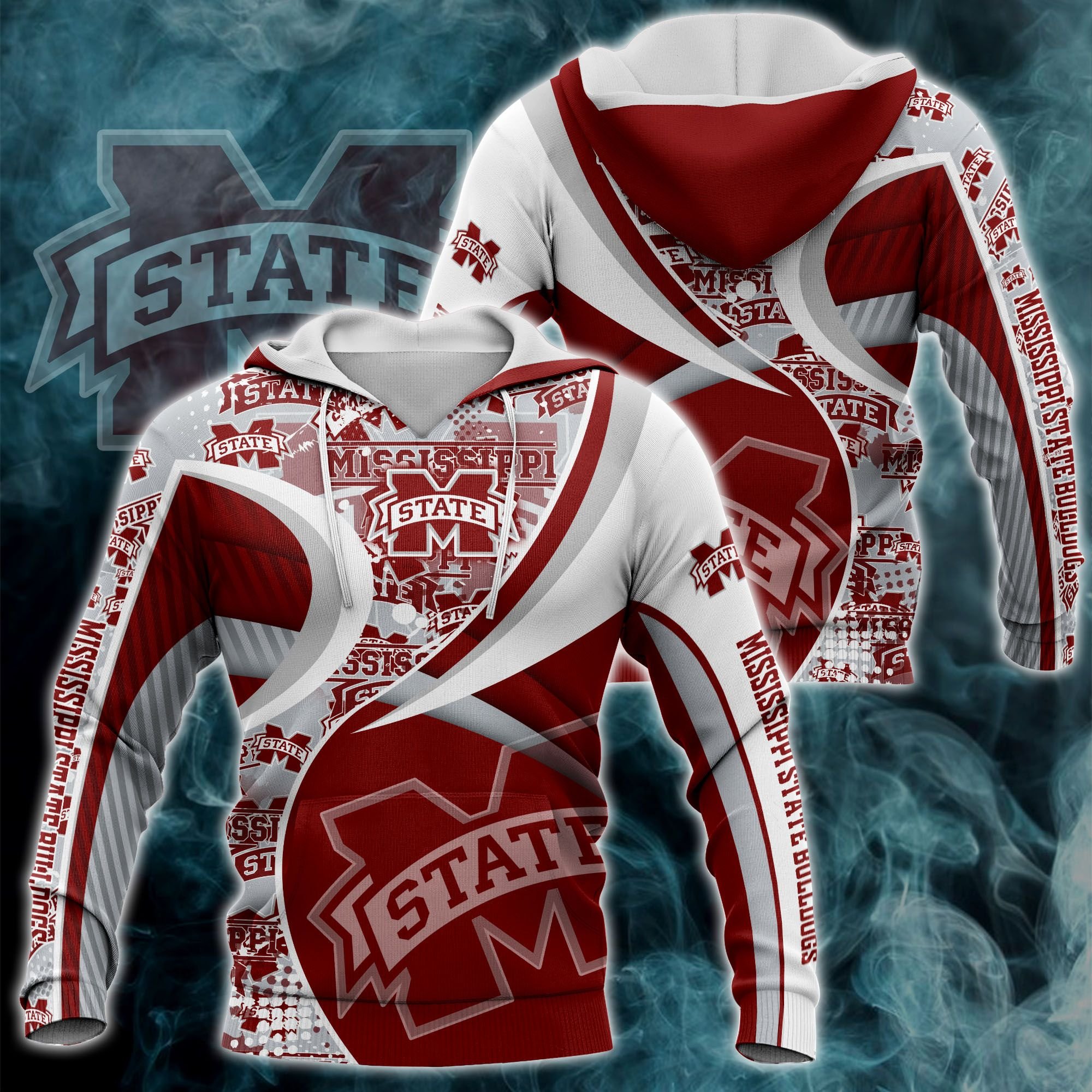 Mississippi State Bulldogs NCAA1 New Hawaii Hoodie For This Season Gift For Sport Lovers