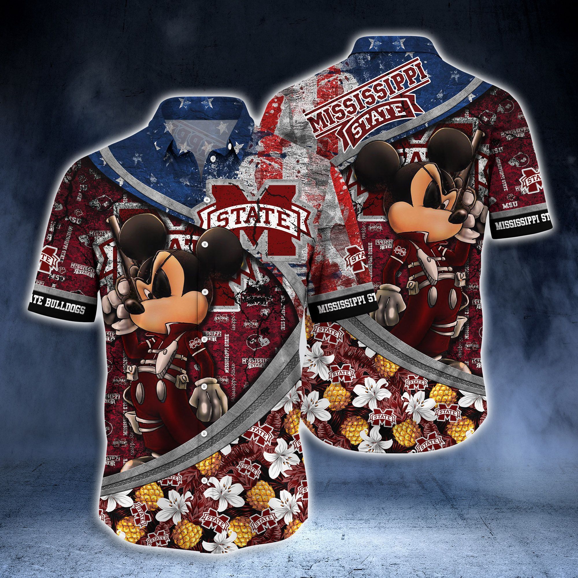 Mississippi State Bulldogs NCAA -Hawaii Shirt Style Hot Trending