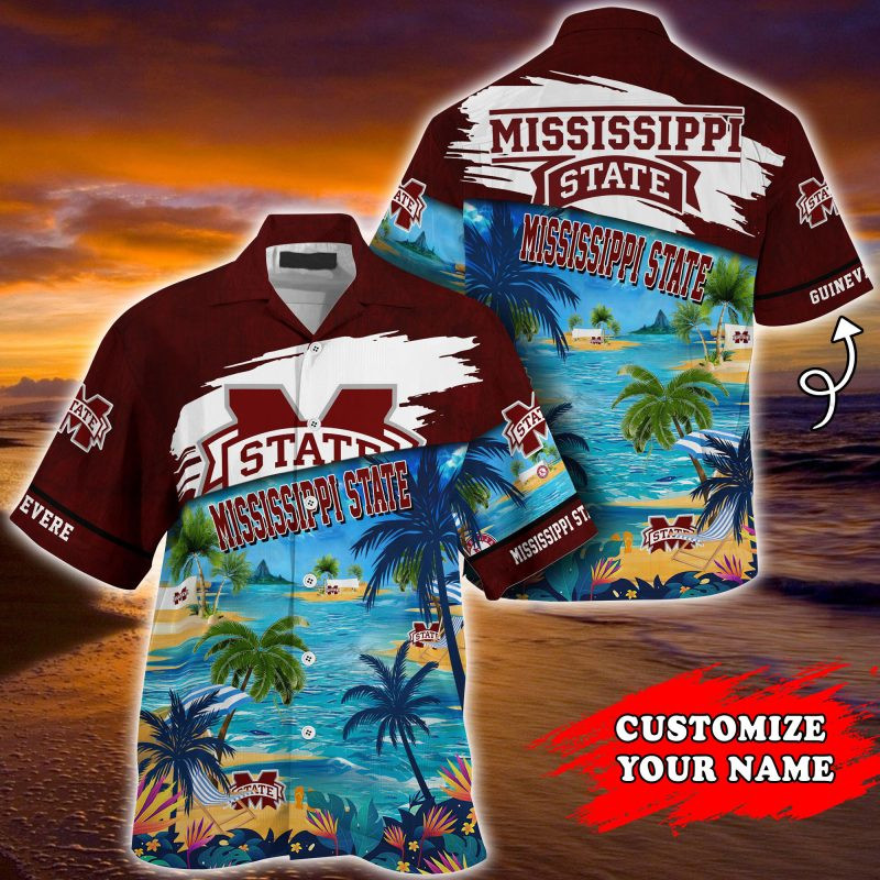 Mississippi State Bulldogs NCAA Customized Summer Hawaiian Shirt