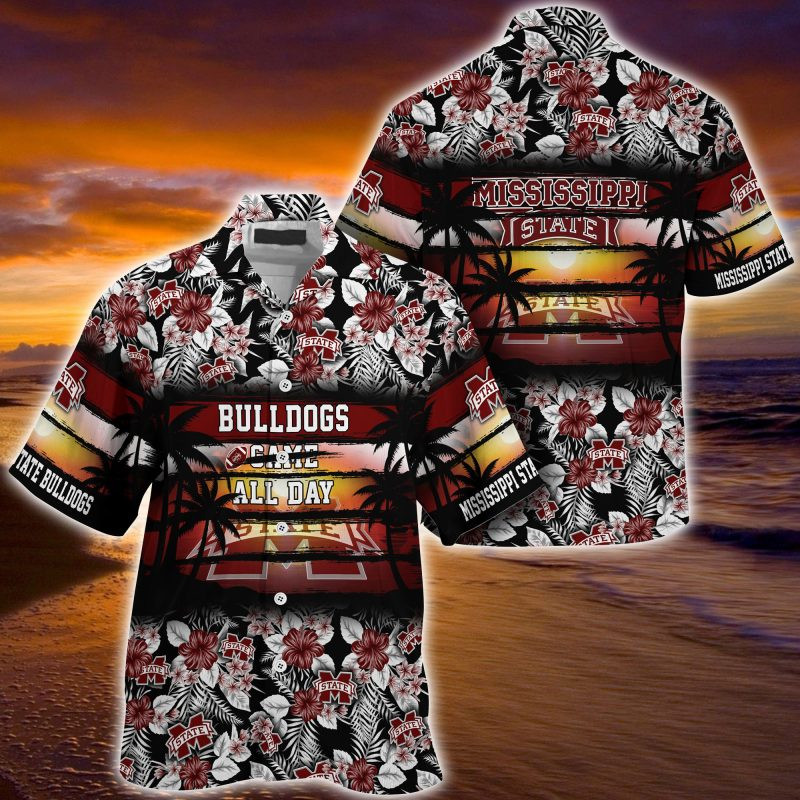 Mississippi State Bulldogs NCAA Summer – Hawaii Shirt For This Season – Gift For Sport Lovers Floral Pattern