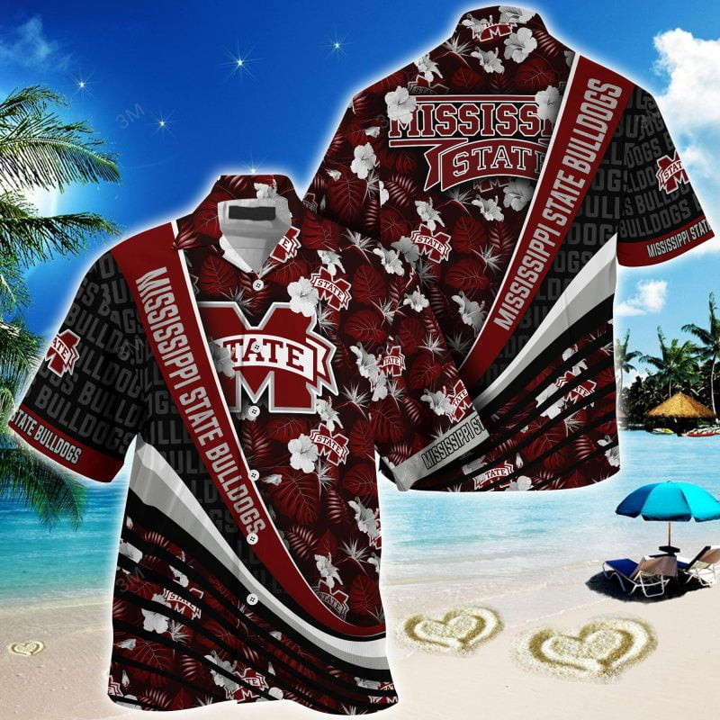 Mississippi State Bulldogs NCAA Summer – Hawaii Shirt For This Season – Gift For Sport Lovers With Tropical Flower Pattern
