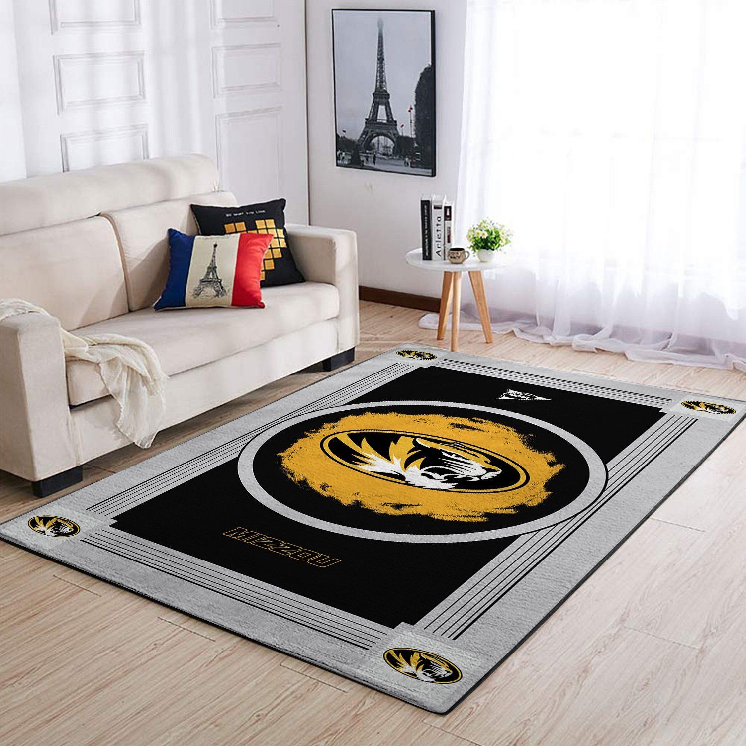 Missouri Tigers Living Room Area Rectangle Rug