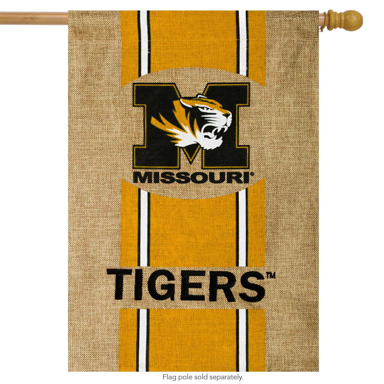 Missouri Tigers NCAA Burlap Garden Flag, House Flag