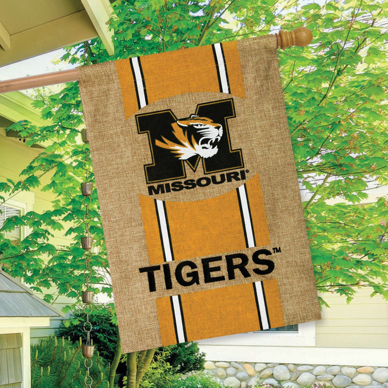 Missouri Tigers NCAA Burlap Garden Flag, House Flag