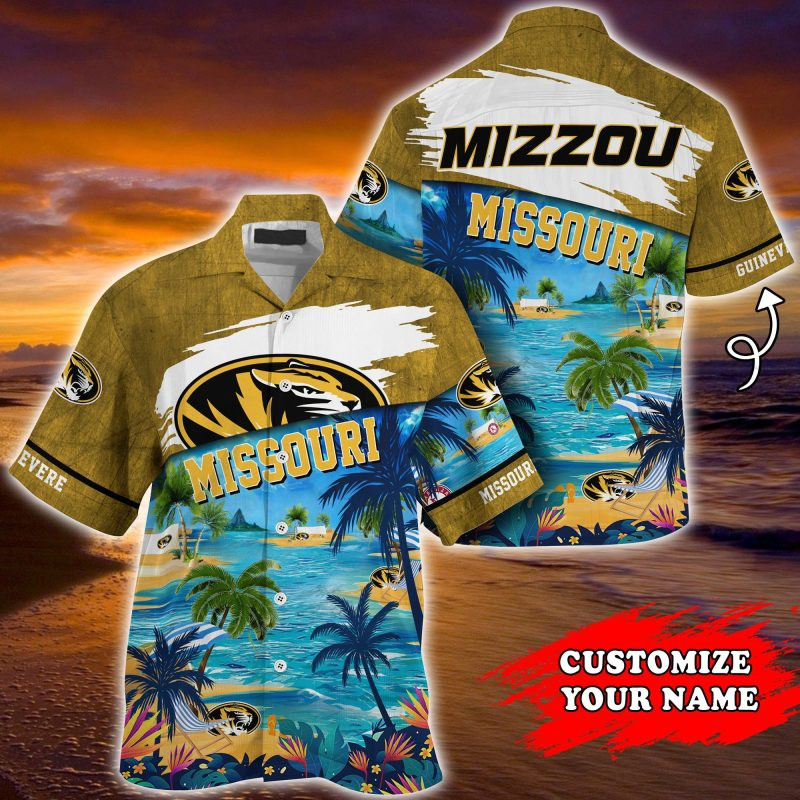 Missouri Tigers NCAA Customized Summer Hawaiian Shirt