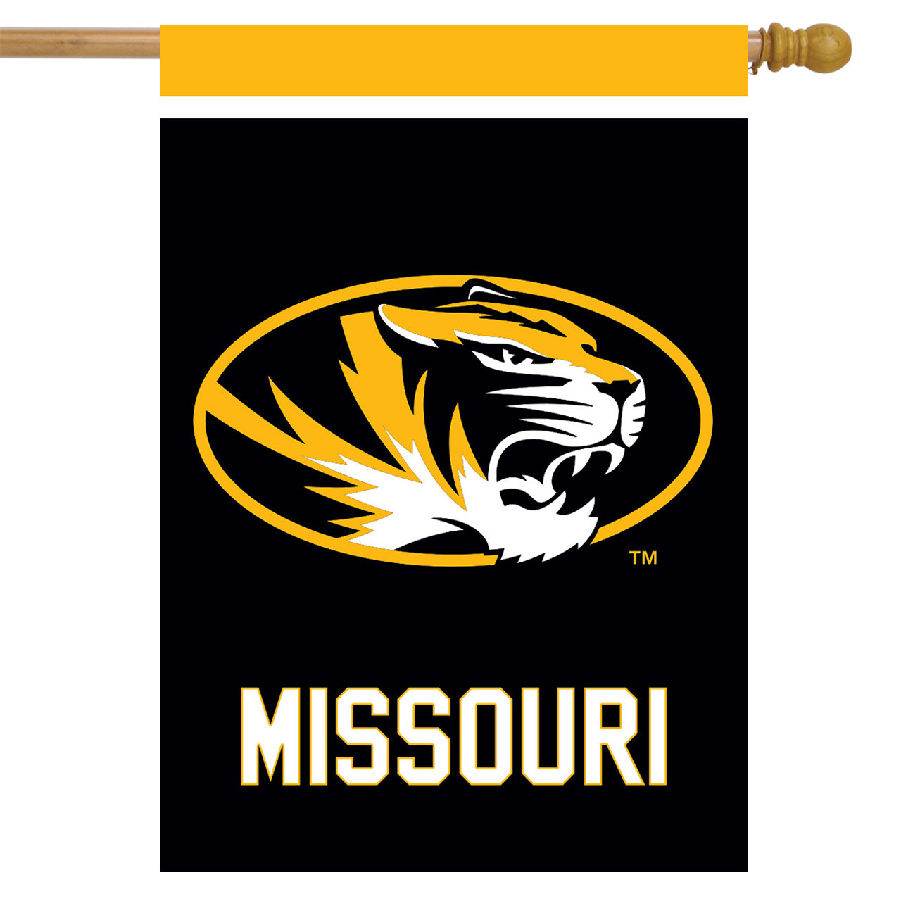Missouri Tigers NCAA Garden Flag, House Flag