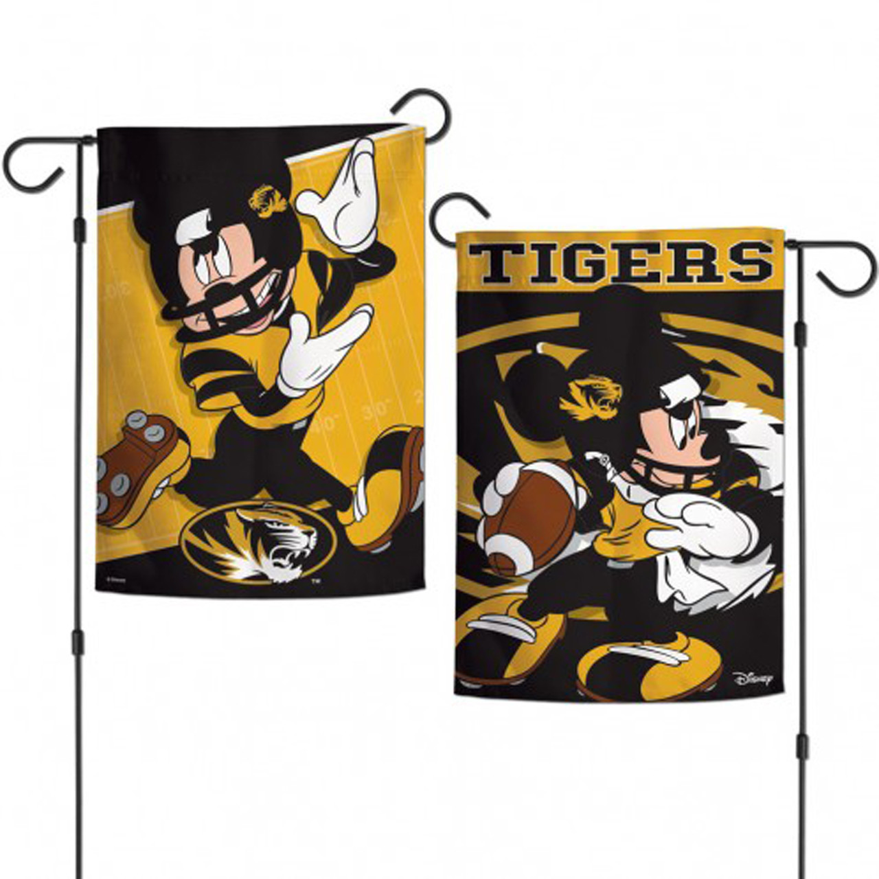 Missouri Tigers NCAA Mickey Mouse Garden Flag, House Flag
