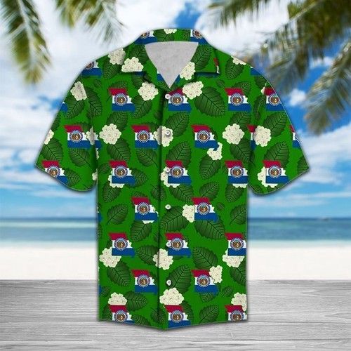 Missouri White Hawthorn Hawaiian Shirt Summer