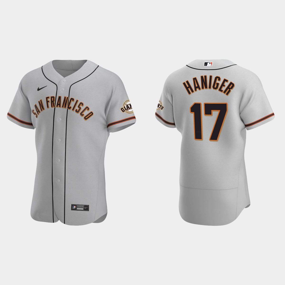Mitch Haniger San Francisco Giants Road Jersey - Gray