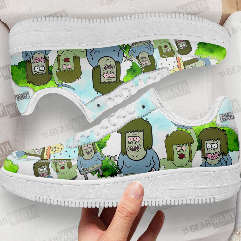 Mitch Muscle Air Sneakers Custom Regular Show Shoes