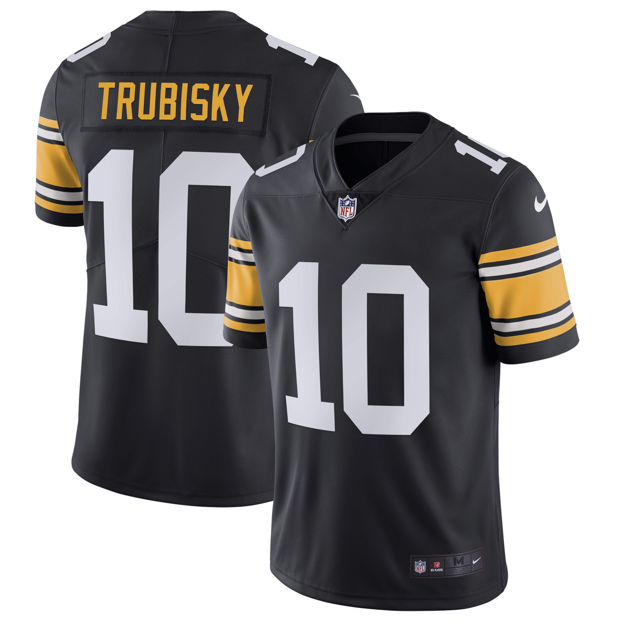 Mitchell Trubisky Men's Pittsburgh Steelers Alternate Vapor Untouchable Limited - Black Jersey - All Stitched