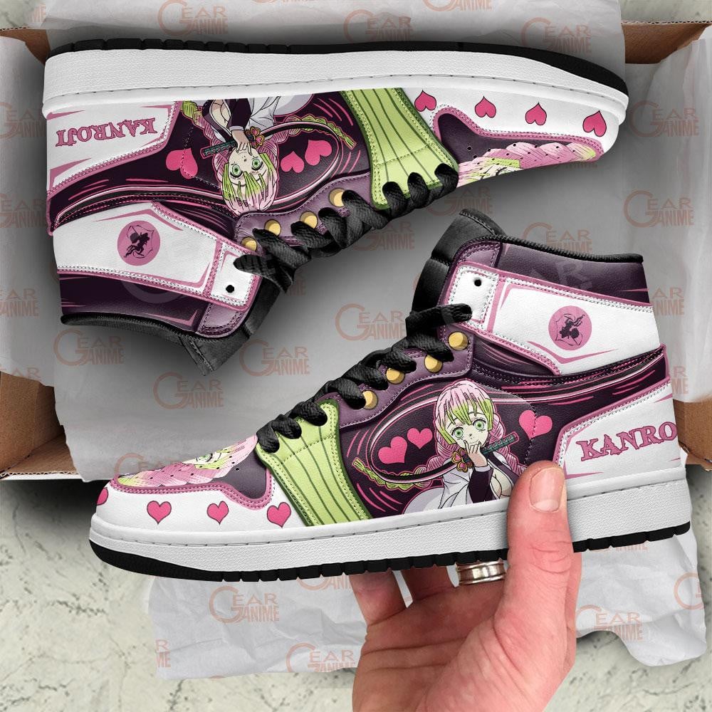 Mitsuri Kanroji JD1s Sneakers Love Hashira Demon Slayer Anime Shoes, Air Jordan Hightop