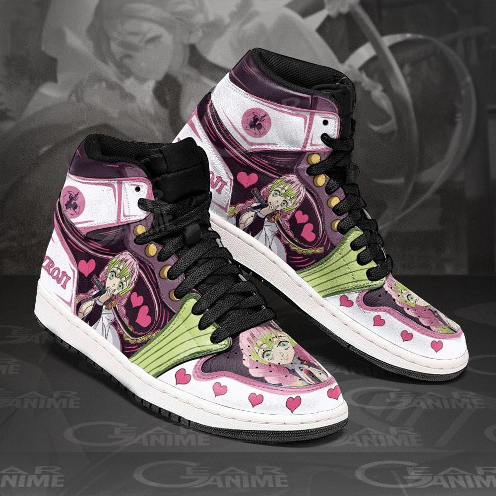 Mitsuri Kanroji JD1s Sneakers Love Hashira Demon Slayer Anime Shoes, Air Jordan Hightop