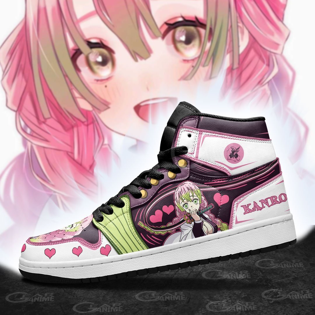 Mitsuri Kanroji JD1s Sneakers Love Hashira Demon Slayer Anime Shoes, Air Jordan Hightop