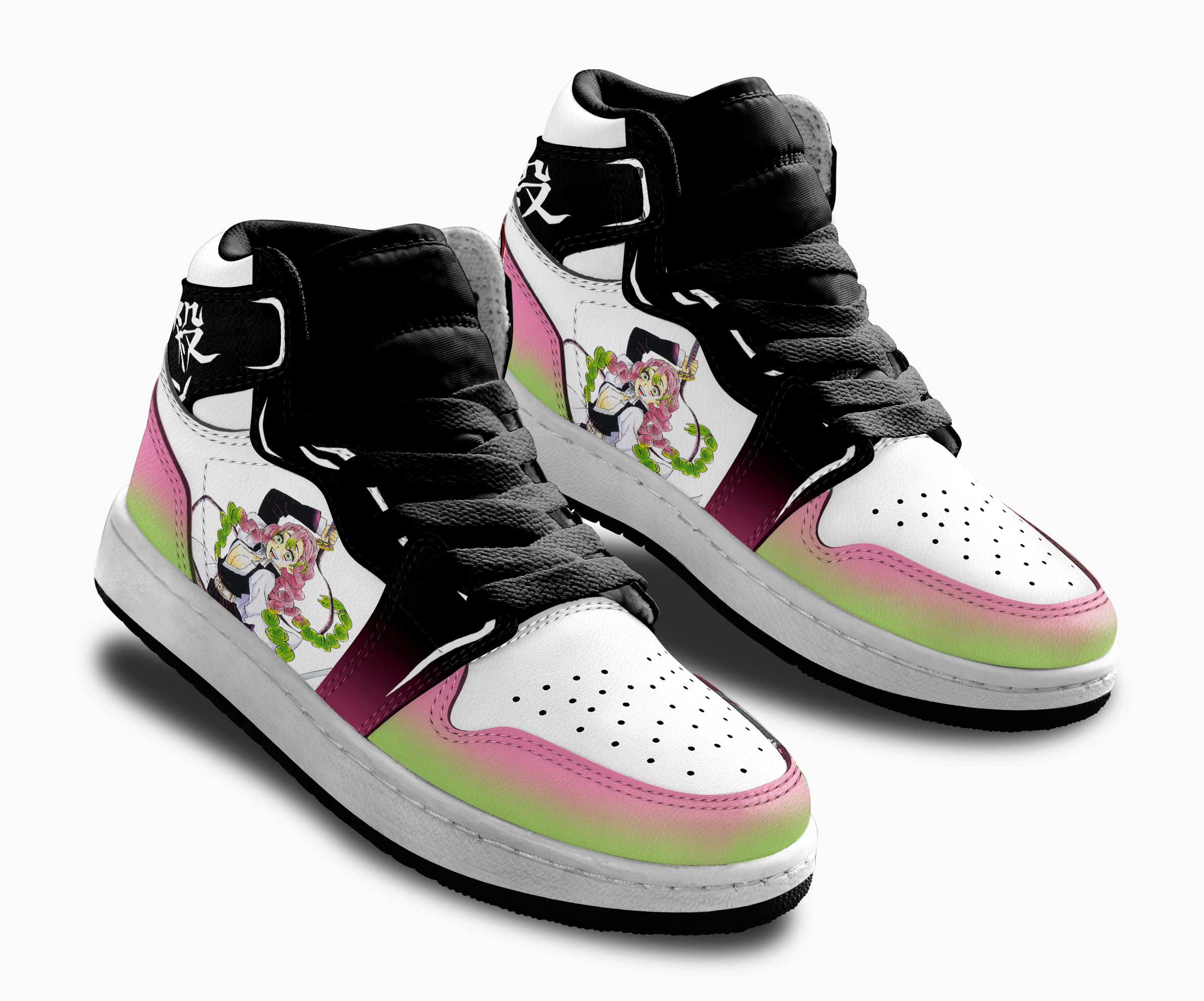 Mitsuri Kanroji Kids Sneakers Custom Anime Demon Slayer Shoes For Kids