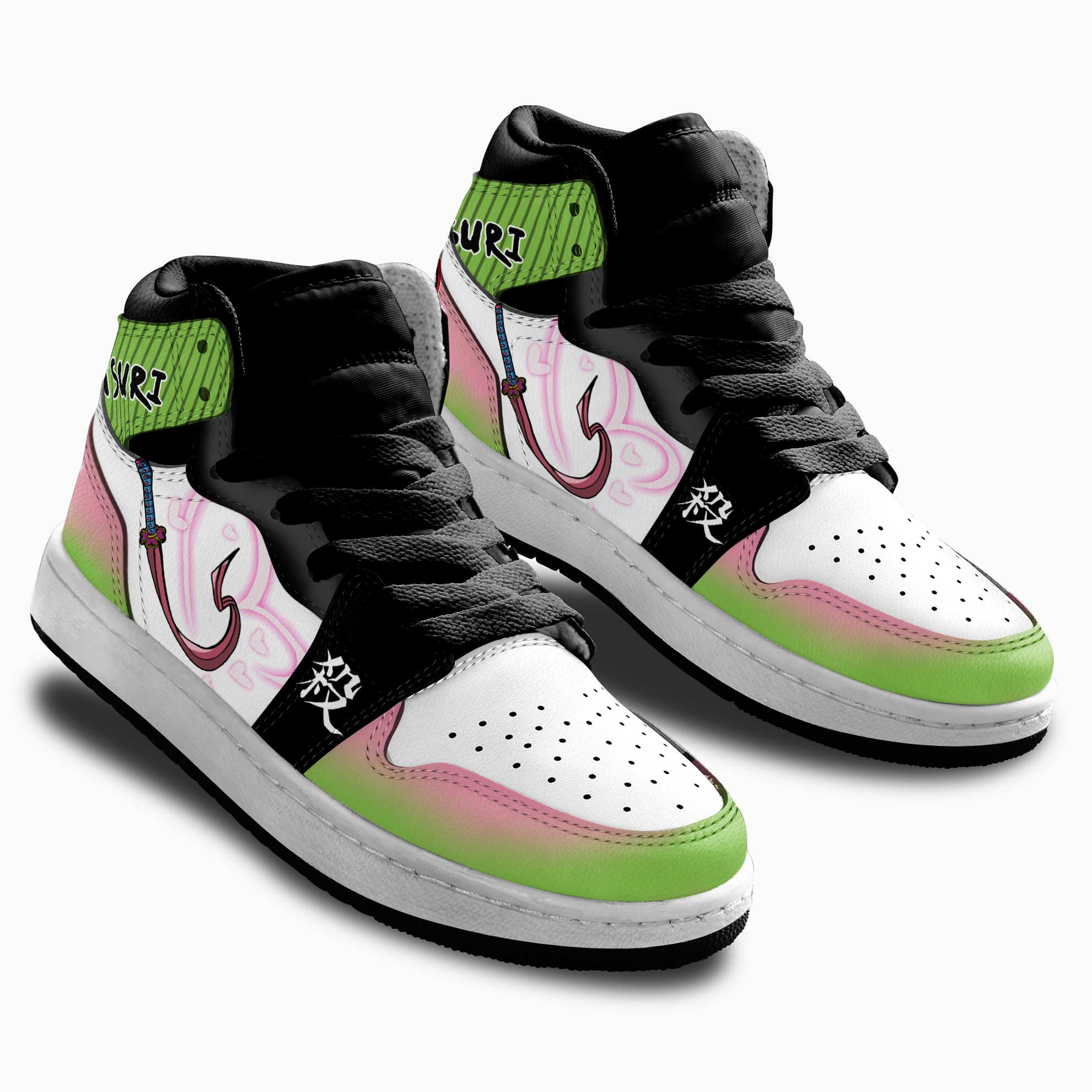 Mitsuri Kanroji Love Breathing Kids Sneakers Demon Slayer Anime Shoes For Kids