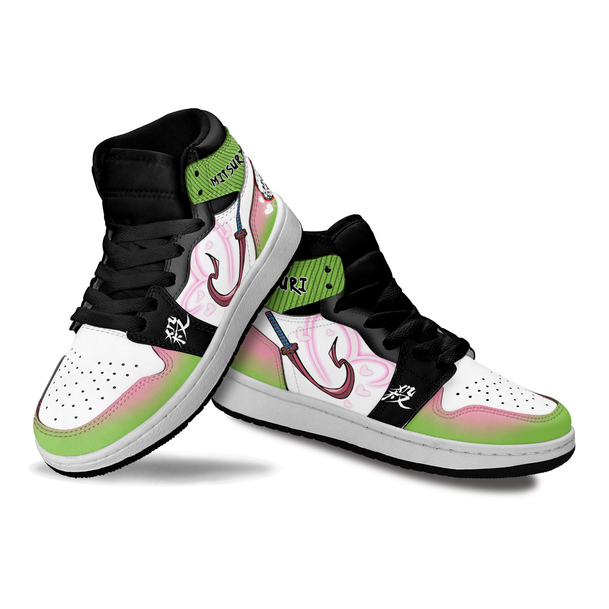 Mitsuri Kanroji Love Breathing Kids Sneakers Demon Slayer Anime Shoes For Kids
