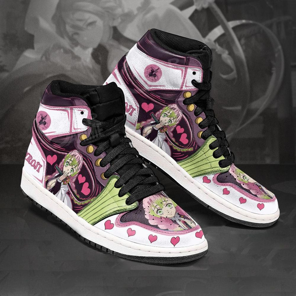 Mitsuri Kanroji Love Hashira Demon Slayer Anime 1 High Top Air Jordan Sneaker, Air Jordan Hightop