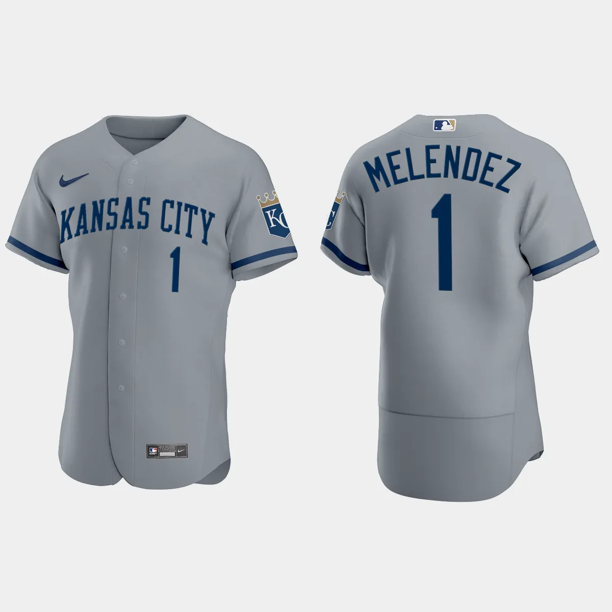 MJ Melendez Kansas City Royals Jersey - Gray