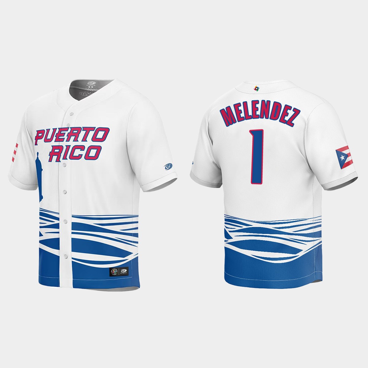 MJ Melendez Puerto Rico 2023 World Classic Jersey - White