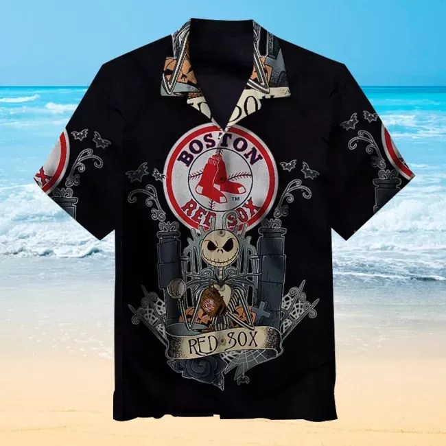 MLB Major League Baseball Boston Red Sox Jack Skeleton – Premium Hawaiian Shirt – Gift For Sports Lovers