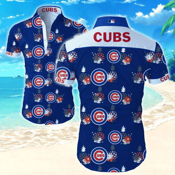 MLB Merry Christmas Chicago Cubs – Premium Hawaiian Shirt – Gift For Sports Lovers