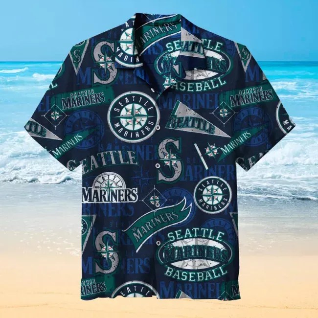 MLB The Eecord For The Most Wins In The League Seattle Mariners – Premium Hawaiian Shirt – Gift For Sports Lovers