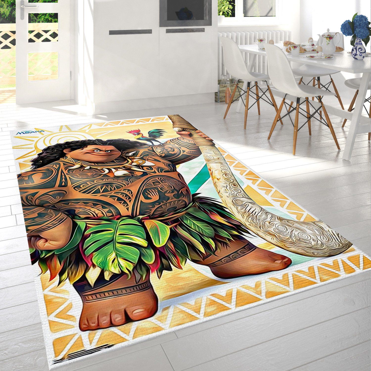 Moana Heihei Rectangle Rug – Custom Size And Printing