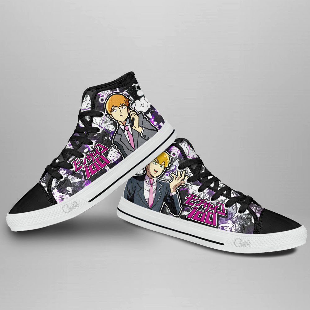 Mob Psycho 100 Arataka Reigen Anime Custom High Top Shoes