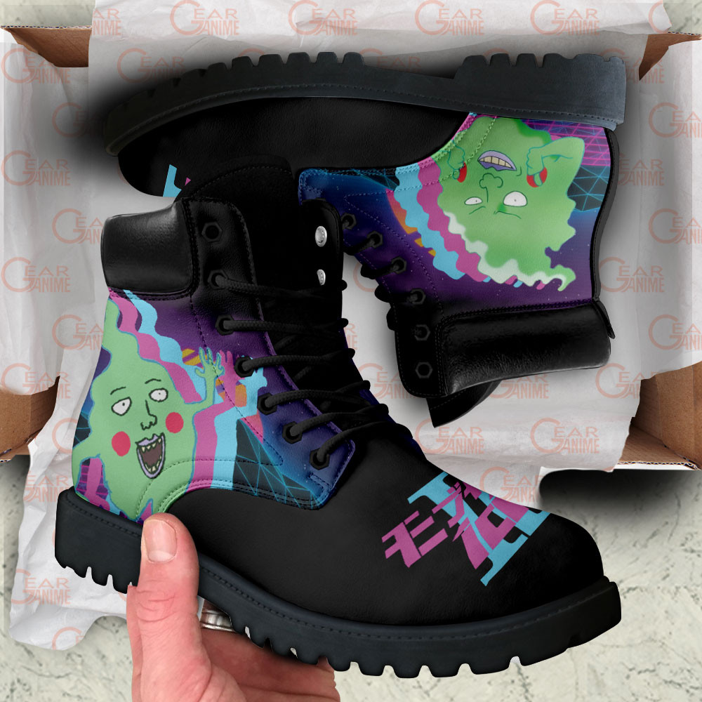 Mob Psycho 100 Ekubo Boots Anime Custom Shoes