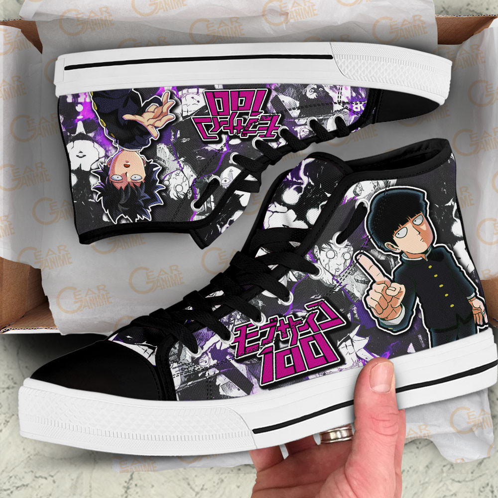 Mob Psycho 100 Shigeo Kageyama Anime Custom High Top Shoes