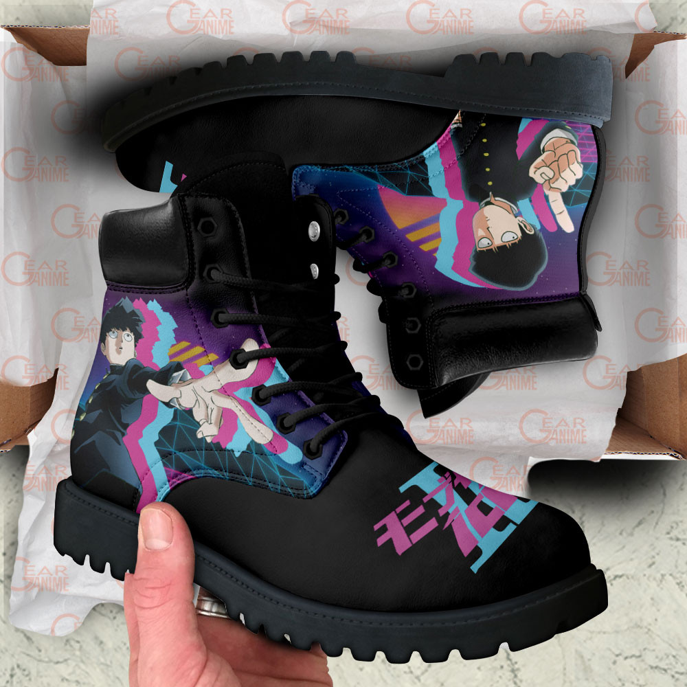 Mob Psycho 100 Shigeo Kageyama Boots Anime Custom Shoes