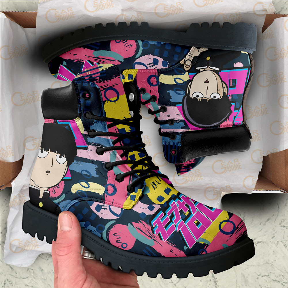 Mob Psycho 100 Shigeo Kageyama Boots Anime Custom Shoes