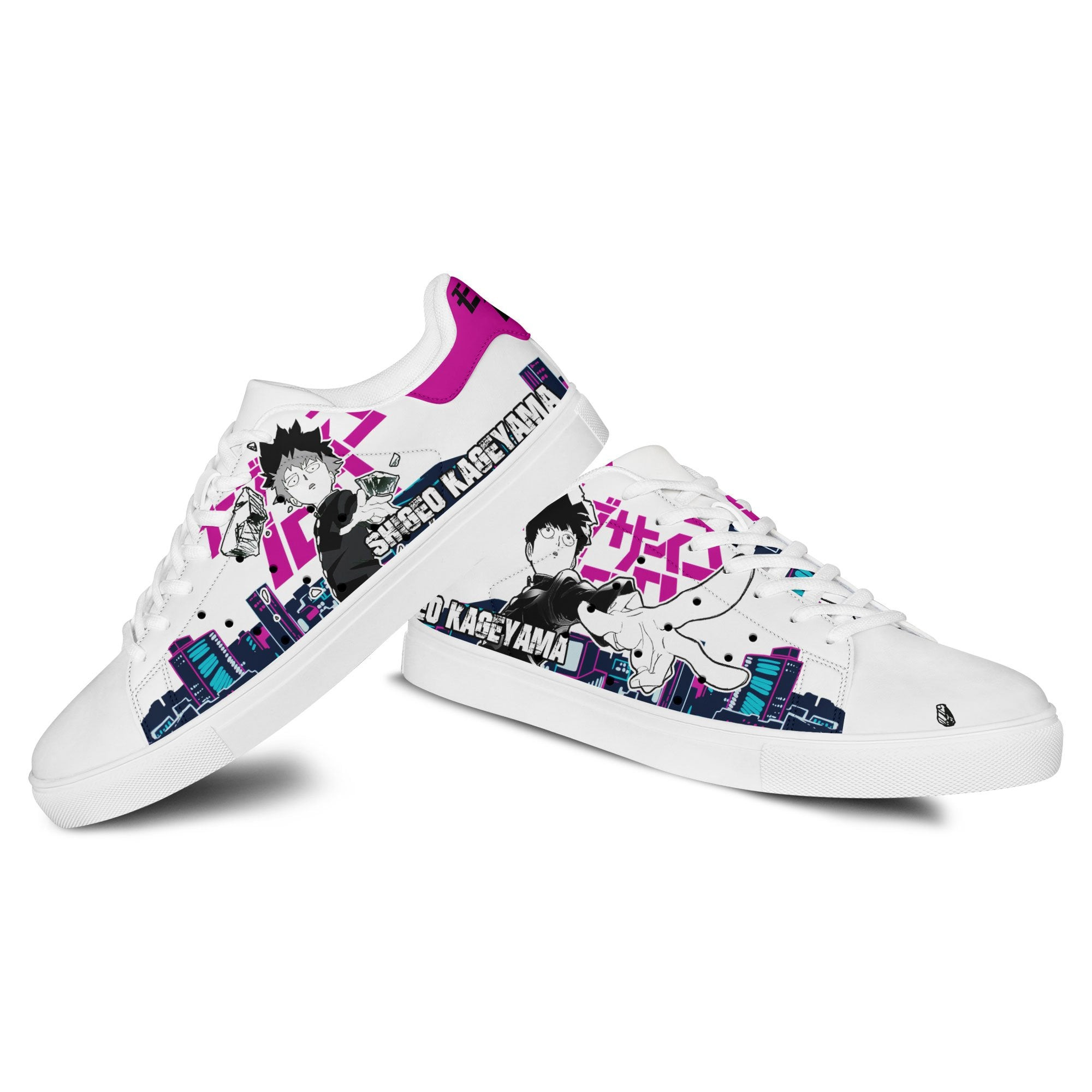 Mob Psycho 100 Shigeo Kageyama Skate Sneakers Custom Anime Shoes